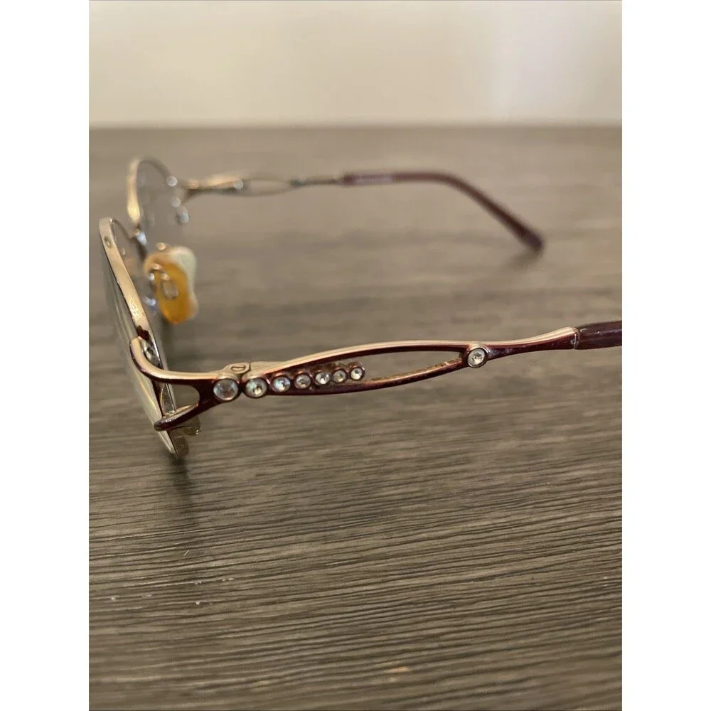 Sophia Loren M190 Eyeglasses FRAME Zyloware Rhinestone Design